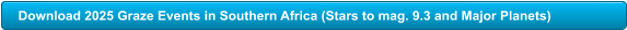 Download 2025 Graze Events in Southern Africa (Stars to mag. 9.3 and Major Planets)