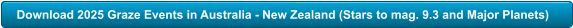 Download 2025 Graze Events in Australia - New Zealand (Stars to mag. 9.3 and Major Planets)